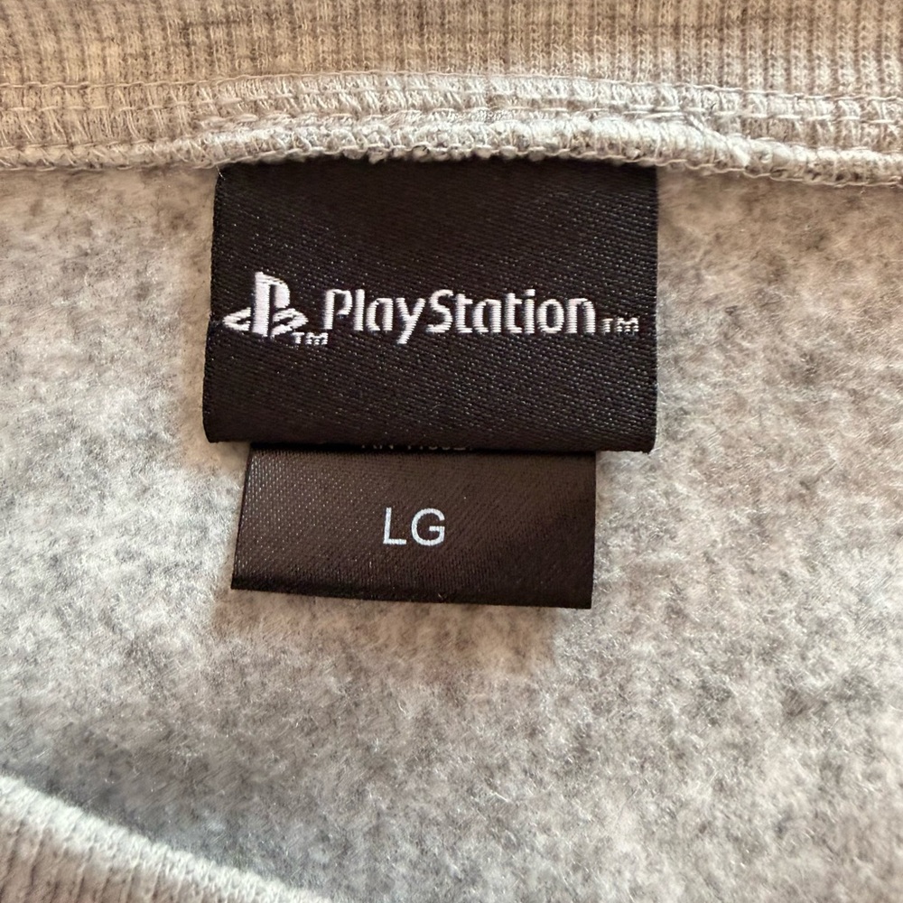 Official Playstation Men's Large Gray Crew Neck Sweater - Picture 6 of 7